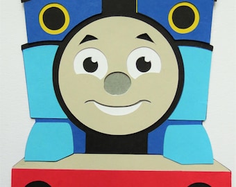 Thomas The Train Inspired Paper Die Cut Paper Scrapbook Embellishment