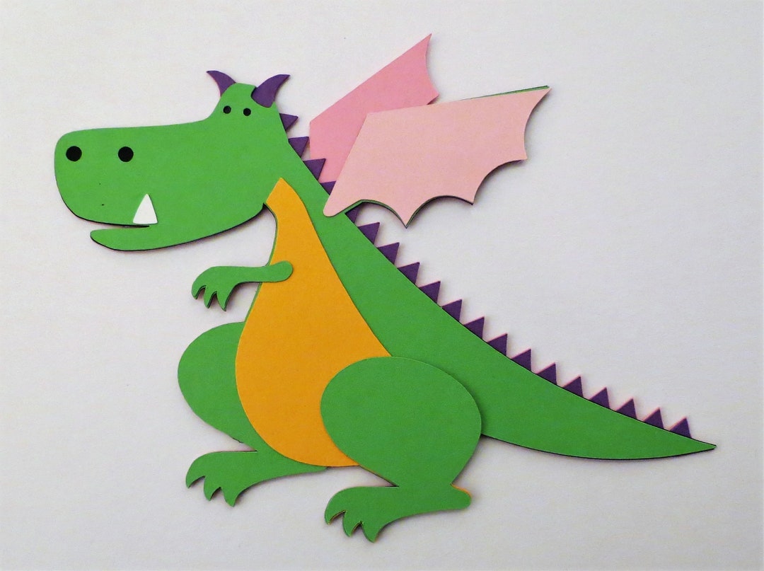 Dragon Fairy Tale Die Cut Paper Doll Cardstock Piecing Scrapbook ...