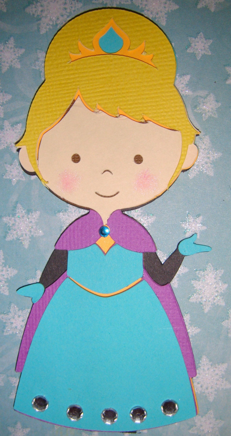 Frozen Anna & Elsa and Olaf Paper Die Cut Paper Doll Scrapbook ...