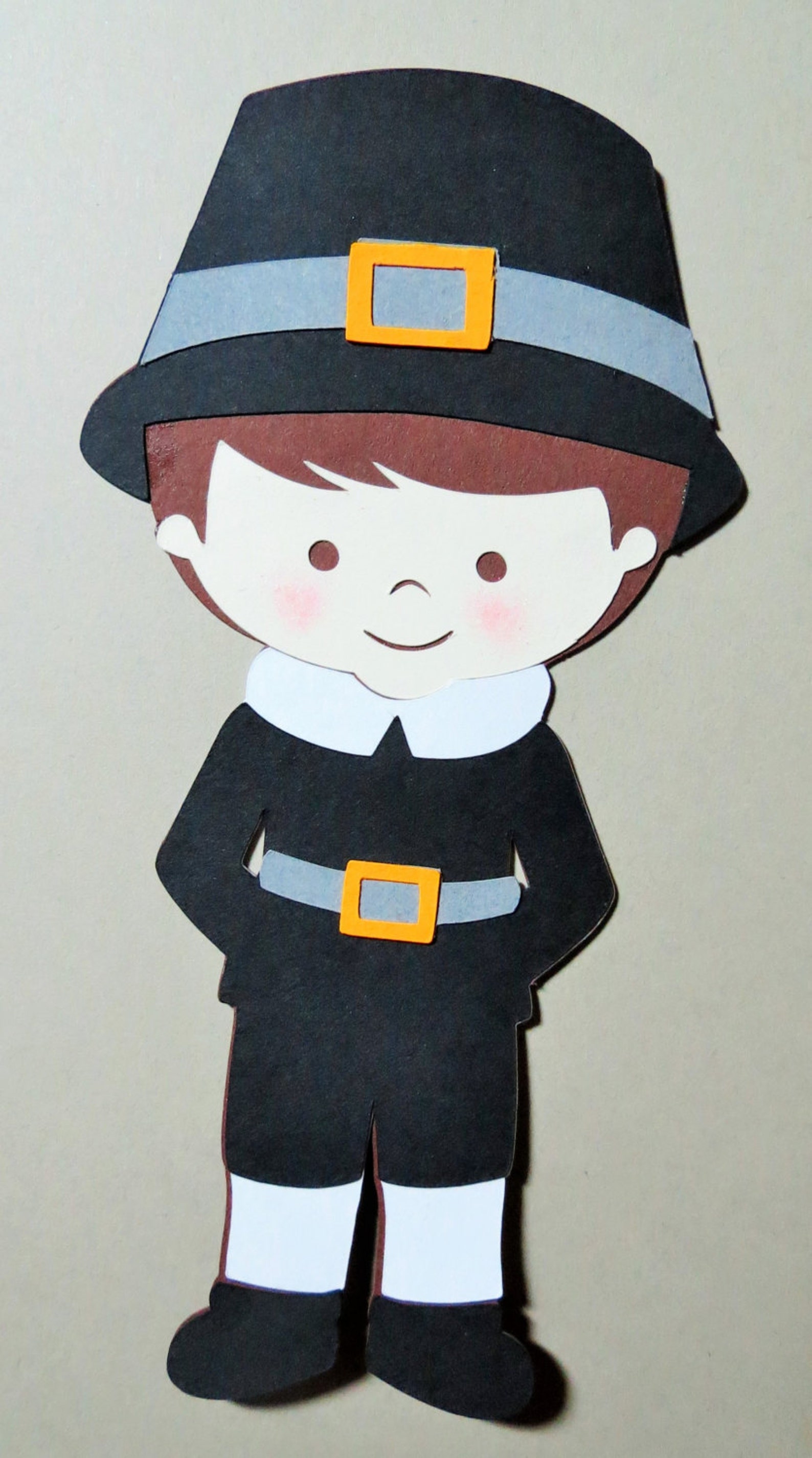 Thanksgiving Pilgrim Boy and Girl Paper Die Cut Paper Doll Etsy