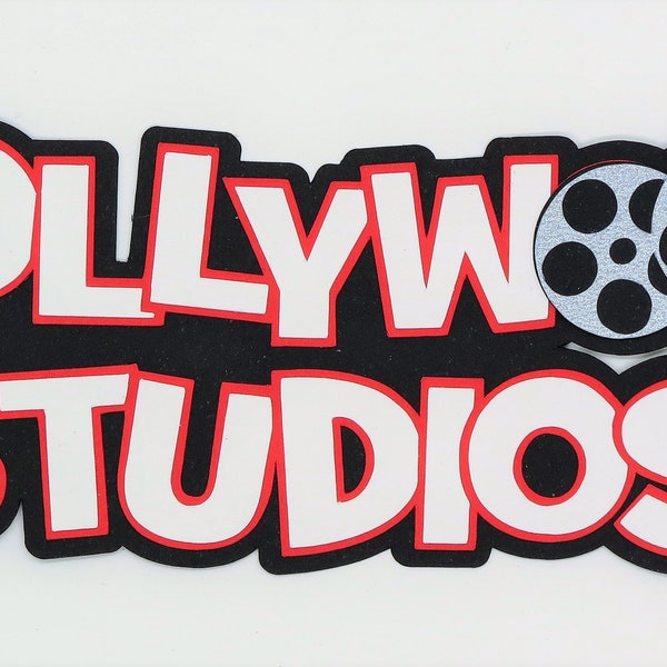 Hollywood Studios Inspired Disney Title Paper Die Cut Scrapbook Embellishment