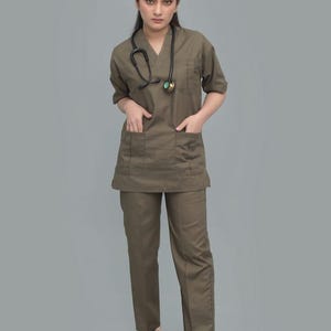 Hunter Green Scrub Dress