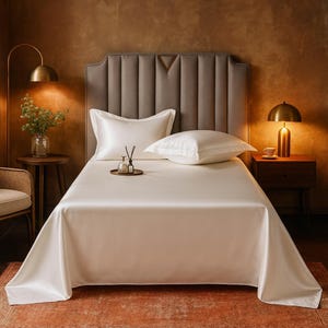 Luxury Satin Bed Sheet: Soft, Smooth Bedding for Single/Twin Bed