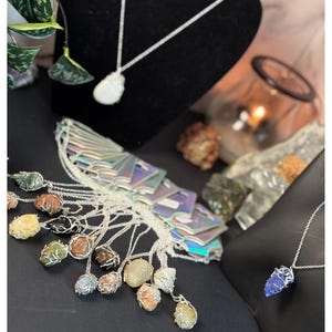 Vine Wrapped Crystal Necklace