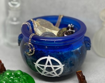 Cauldron Spell Dish – Witchy Altar Decor & Offering Bowl