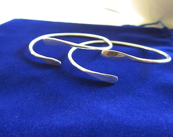 West Indian Sterling Silver Bangles, Simple & Sensual