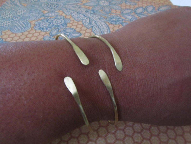 Hand Forged West Indian Brass Bangle bracelets. image 4