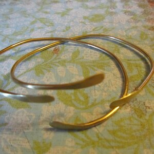 Hand Forged West Indian Brass Bangle bracelets. image 2