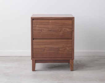 Hayward Nightstand / Bedside Table - Two Drawers - Available in other woods