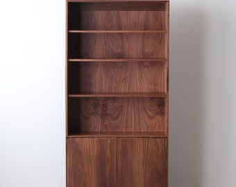 Douglas Tall Bookcase - Solid Walnut - with adjustable shelves