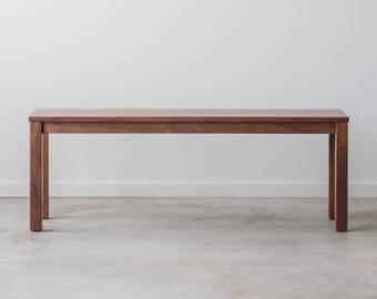 Parsons Bench - Solid Wood - Customizable