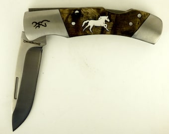 Browning Sterling silver horse pocket knife