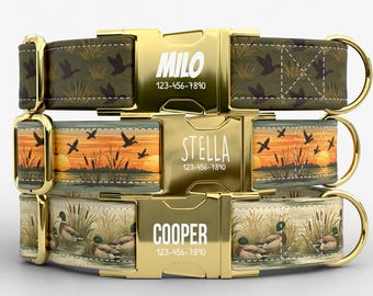 Duck Hunting Dog Collar | Metal Buckle | Adjustable | Made in USA | Waterfowl Outdoors | TPRNC-26