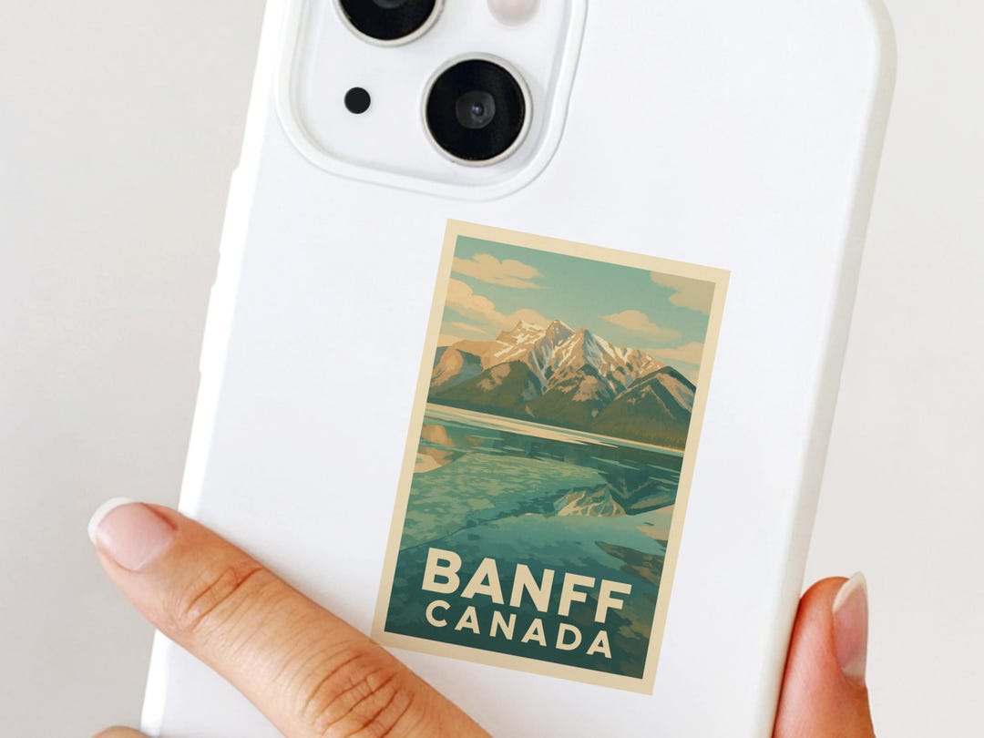 Banff National Park Kiss-cut Vinyl Sticker: Nature Travel Stickers, 3x4 ...