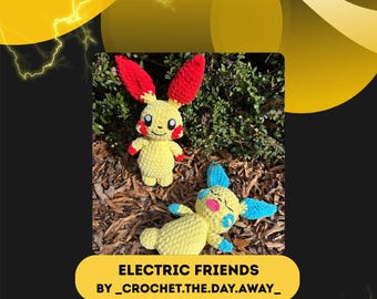 Electric Mouse Friends Crochet Amigurumi