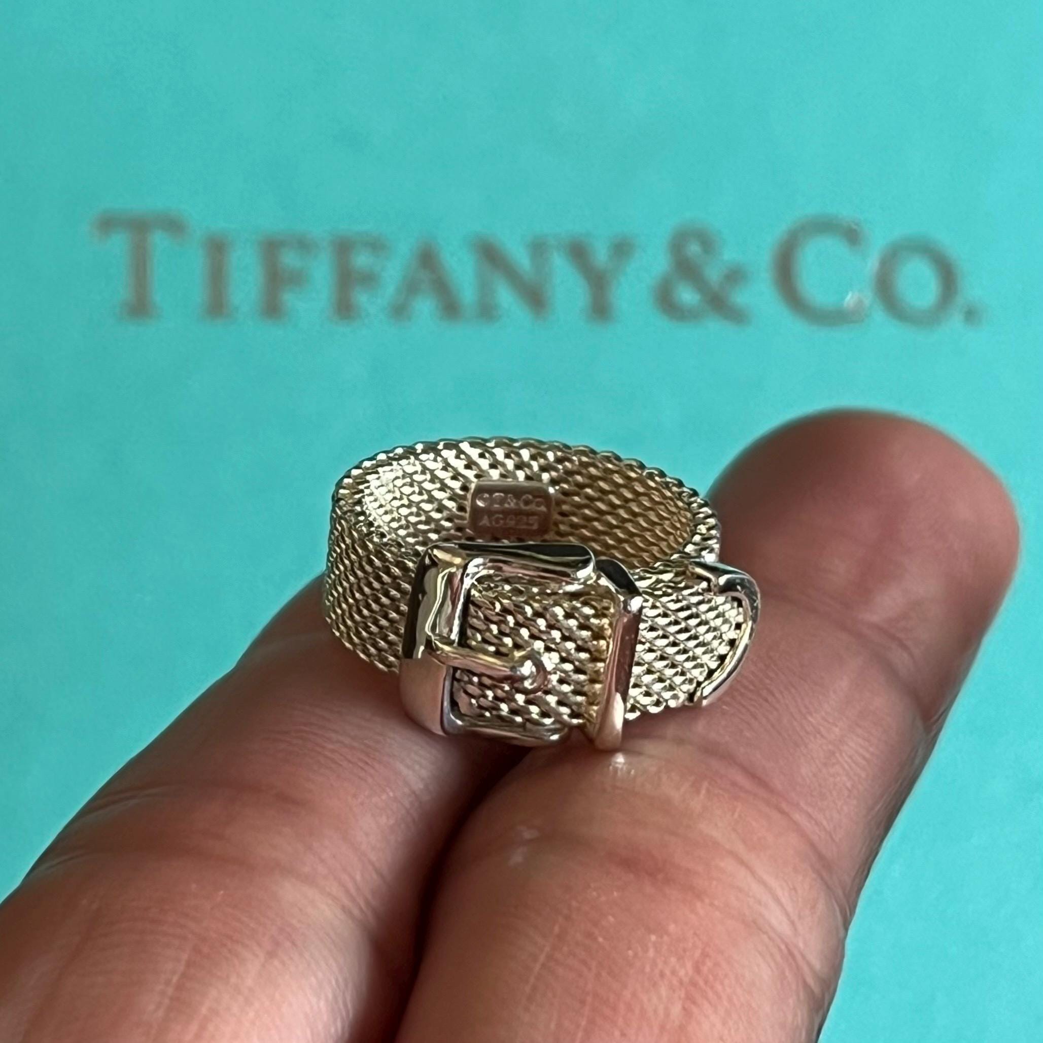 Tiffanys and co mesh ring - Etsy 日本