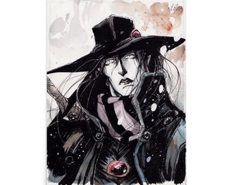 Cursed Blood, Noble Blade – Vampire Hunter D Print Poster