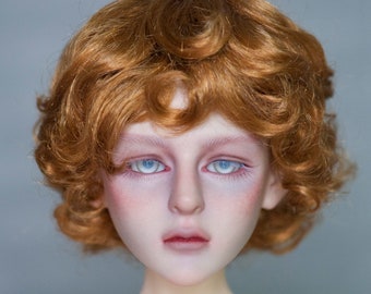 STYLE 093 TALLINA'S  VINTAGE NIP DOLL WIG LT.BLONDE CURLY w/PIGTAILS SIZE 14 