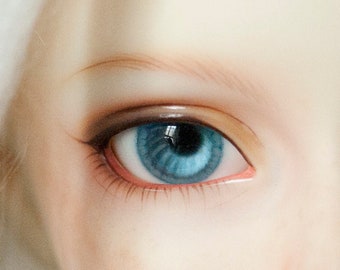 BJD Doll Eyes 12/14/16/18/20mm Blue Resin Eyes for 1/3 1/4 1/6 BJD Doll Volks Dollfie FairyLand Luts Dollshe Custom Blue Resin Clay Eyeball
