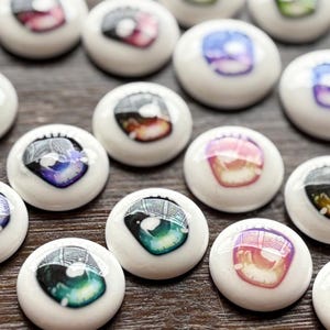 Anime Doll Eyes: Resin Plaster Eye Chips, BJD Dollfie Eyes (10mm-22mm)