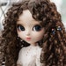 Wild Super Curly Dark Brown Wig for Pullip Volks 1/3 BJD SD DD FairyLand FeePle60 Dolls and More