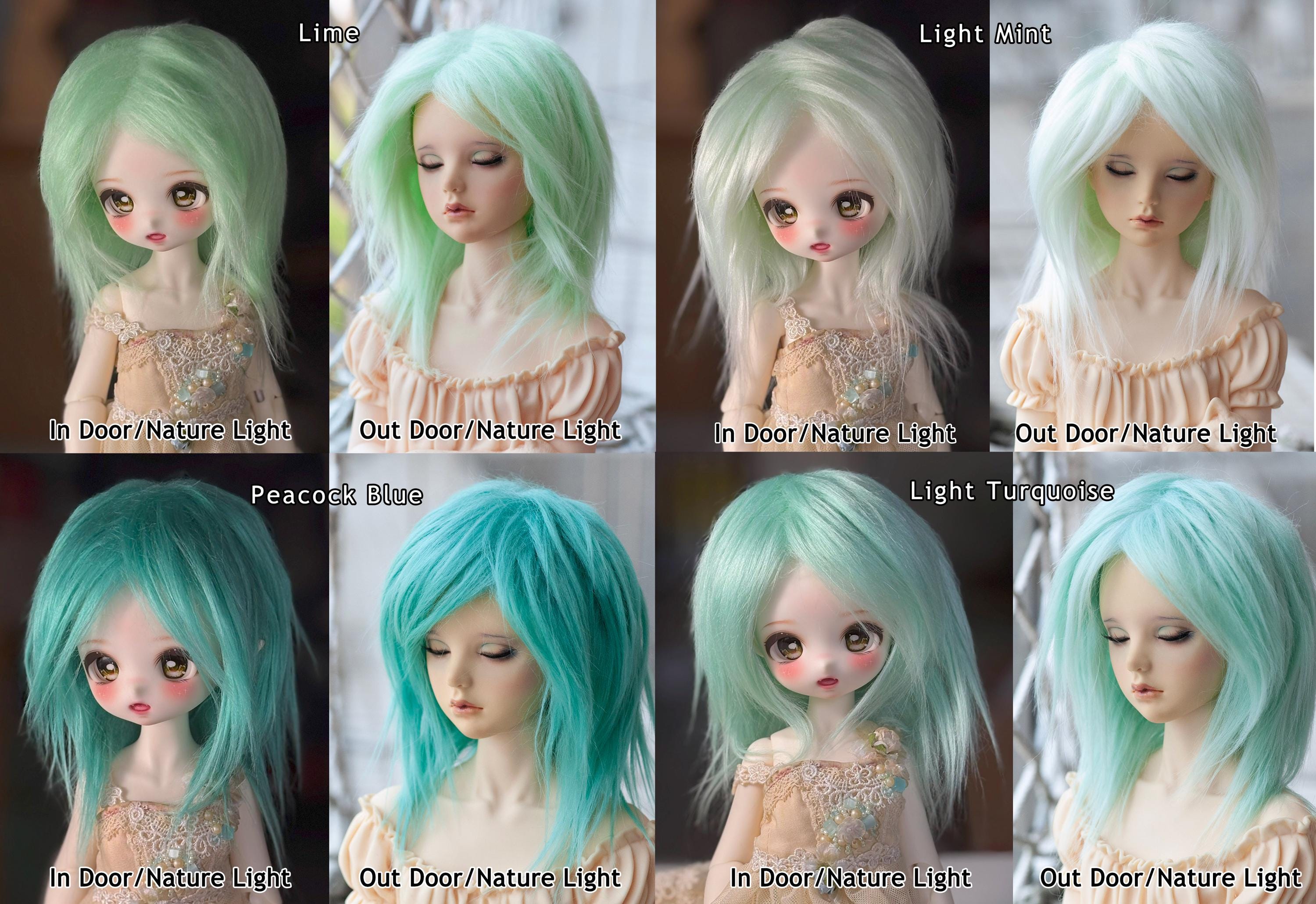 Fur Fabric Doll Wig: Long Straight Hair for Pullip, Blythe, BJD