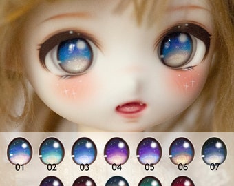 8mm to 26mm Anime Resin Doll Eyes Moon Night Custom-made 12 Colors for BJD Volks Dollfie Obitsu Goodsmile Nendoroid Azone Doll Eyeball