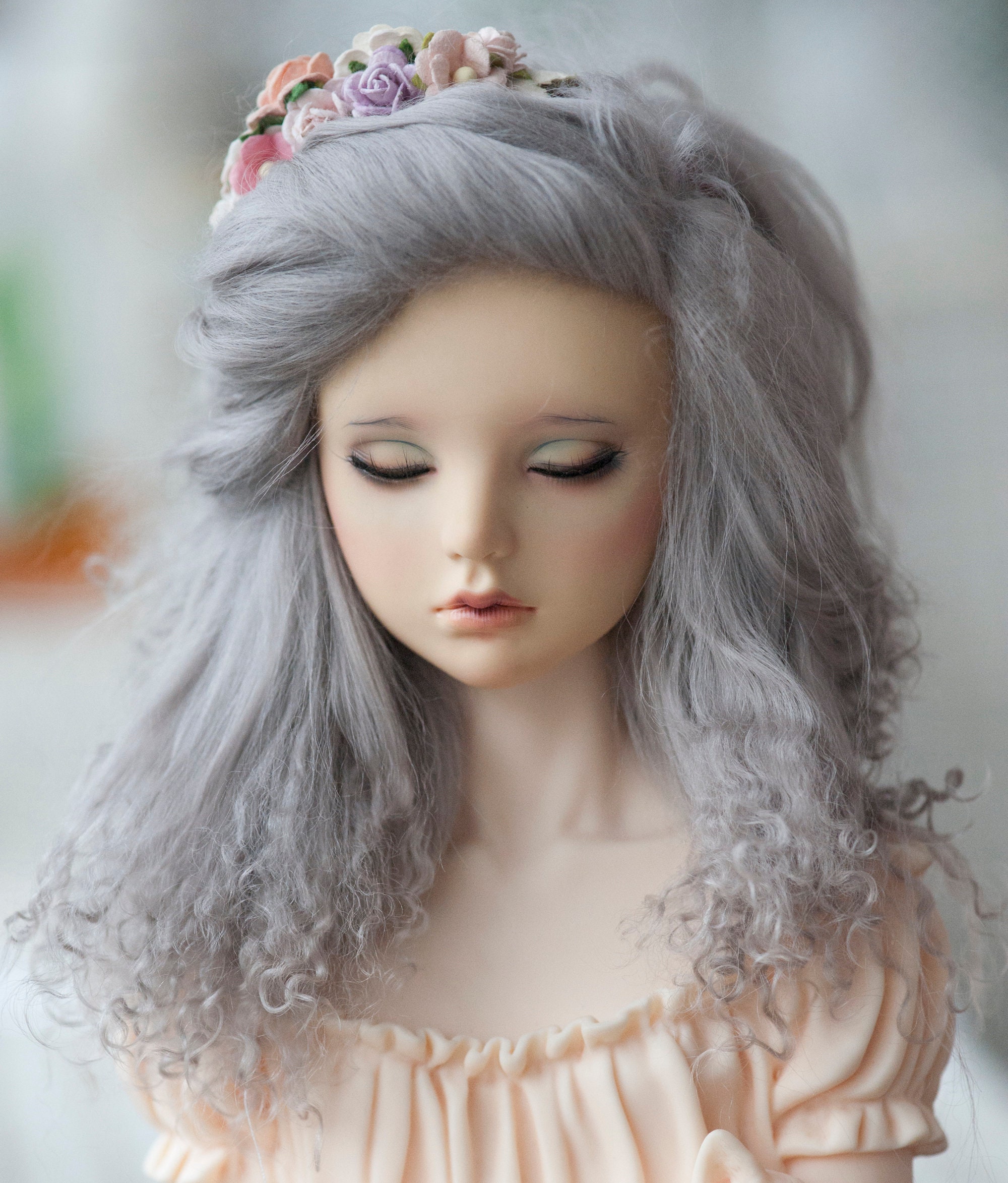 All Size Free Style Fur Doll Wig 19 Colors for BJD Pullip Blythe Dollfie SD  MSD Minifee Smartdoll and More Long Spike Easy Style -  Norway