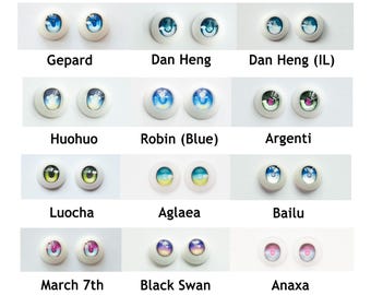 Anime Resin Doll Eyes: Honkai Star Rail Style, BJD Dollfie Nendoroid Size 8mm-26mm Accept Commission