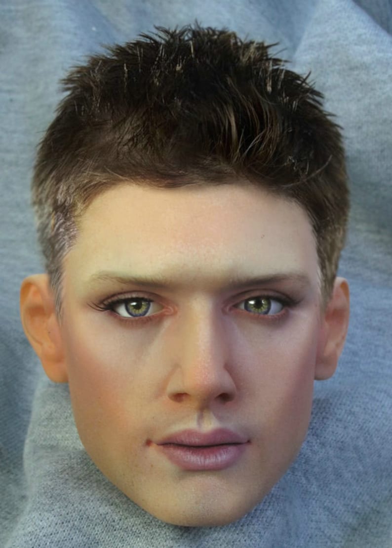 modoll - 1/3 size jensen ackles dean winchester bjd head from supernatural