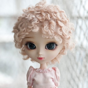 Cute Curly Short Doll Wig for Dollfie BJD SD MSD FairyLand FeePle60 Minifee Pullip Blythe Doll All Sizes Fake Fur 6 Colors Available image 8