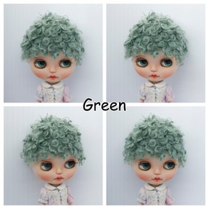 Cute Curly Short Doll Wig for Dollfie BJD SD MSD FairyLand FeePle60 Minifee Pullip Blythe Doll All Sizes Fake Fur 6 Colors Available image 2