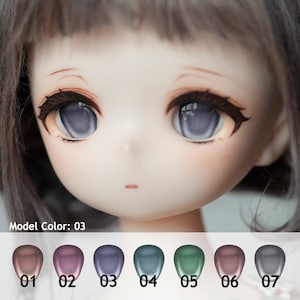 Ojos de resina de anime grisáceos para muñecas, tamaño de 8 mm a 26 mm, 7 colores personalizados para Dollfie Dream BJD Obitsu Nendoroid Azone MDD y más