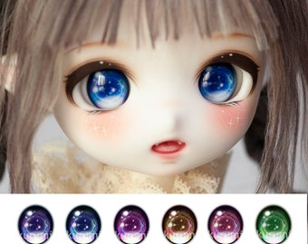10mm to 26mm Resin Doll Eyes Anime Magic Circle Galaxy Color for BJD Dream Dollfie Doll Obitsu Goodsmile Nendoroid Azone Anime Eyeball