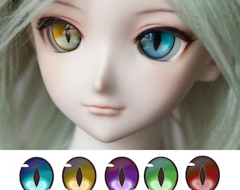 Handmade Resin Doll Eyes: Metallic Anime Style - BJD, Nendoroid