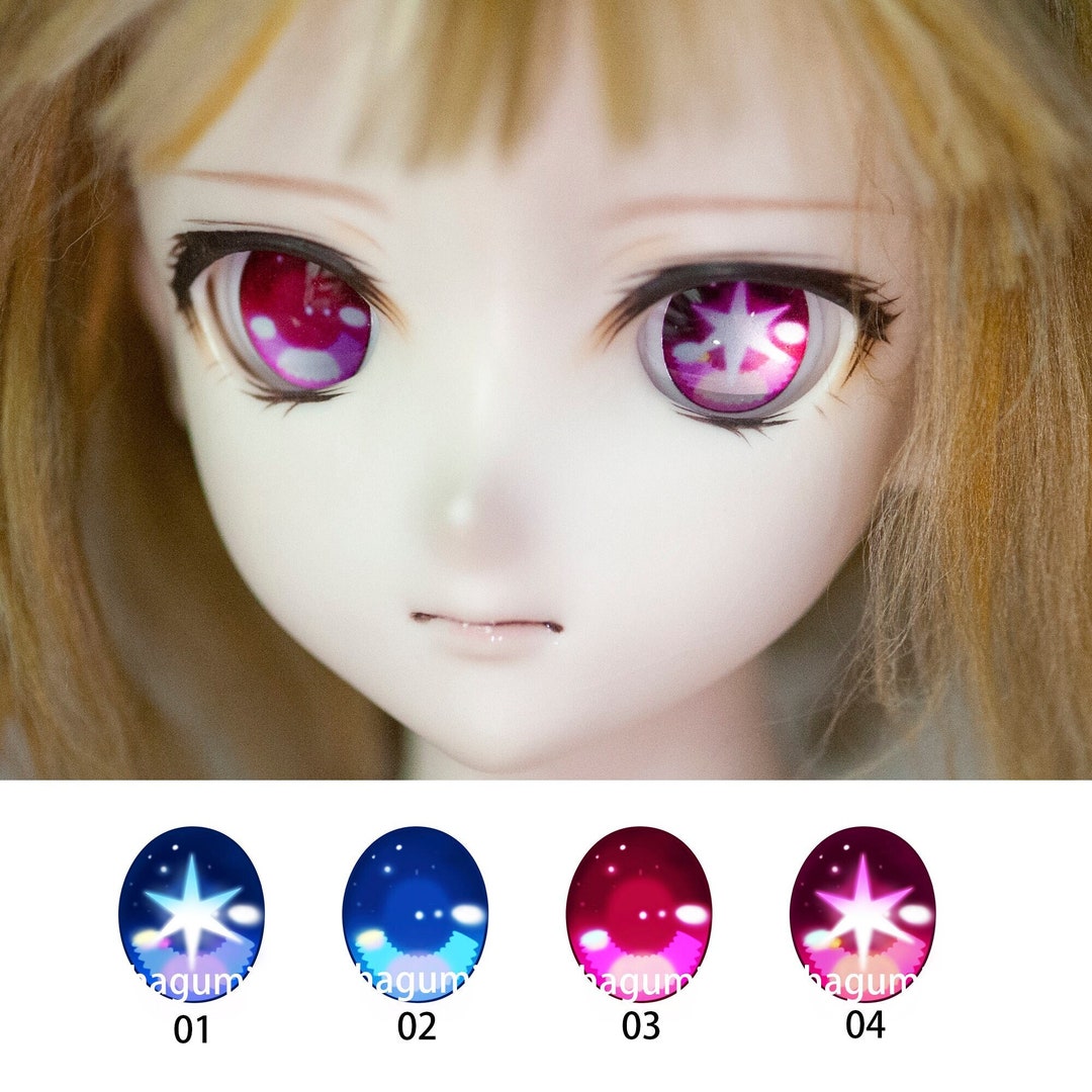 Anime Doll Eyes Resin BJD Eyes For Dollfie Obitsu Nendoroid 8mm Anime Doll Eyes Resin BJD Eyes For Dollfie Obitsu Nendoroid 8mm