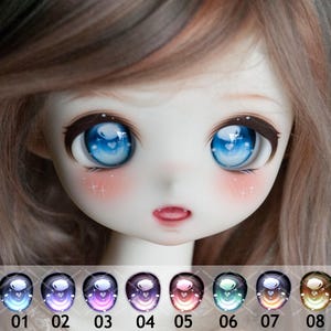 Resin Anime Doll Eyes: 8 Colors - 8mm to 26mm