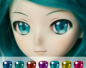 8mm to 26mm Miku Anime Resin Doll Eyes Custom-made 7 Colors for BJD Volks Dollfie Obitsu Goodsmile Nendoroid Azone Doll Eyeball