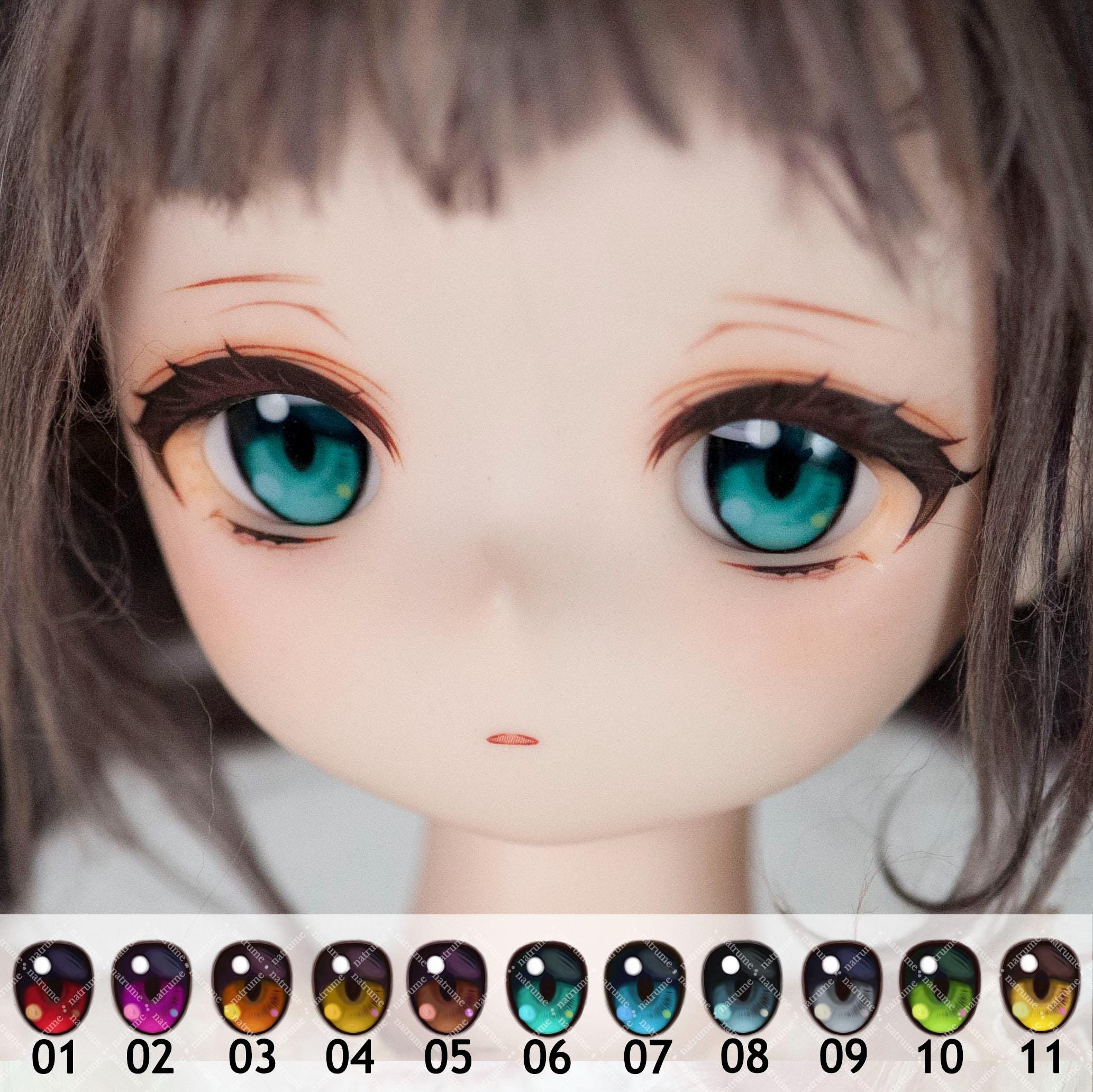 アニメ樹脂製ドールアイ：8～26mm BJDドール用 - カスタムカラー