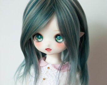 モヘア糸 BJD ドール用ウィッグ 頭囲14cm～24cm ドール用 - Etsy 日本