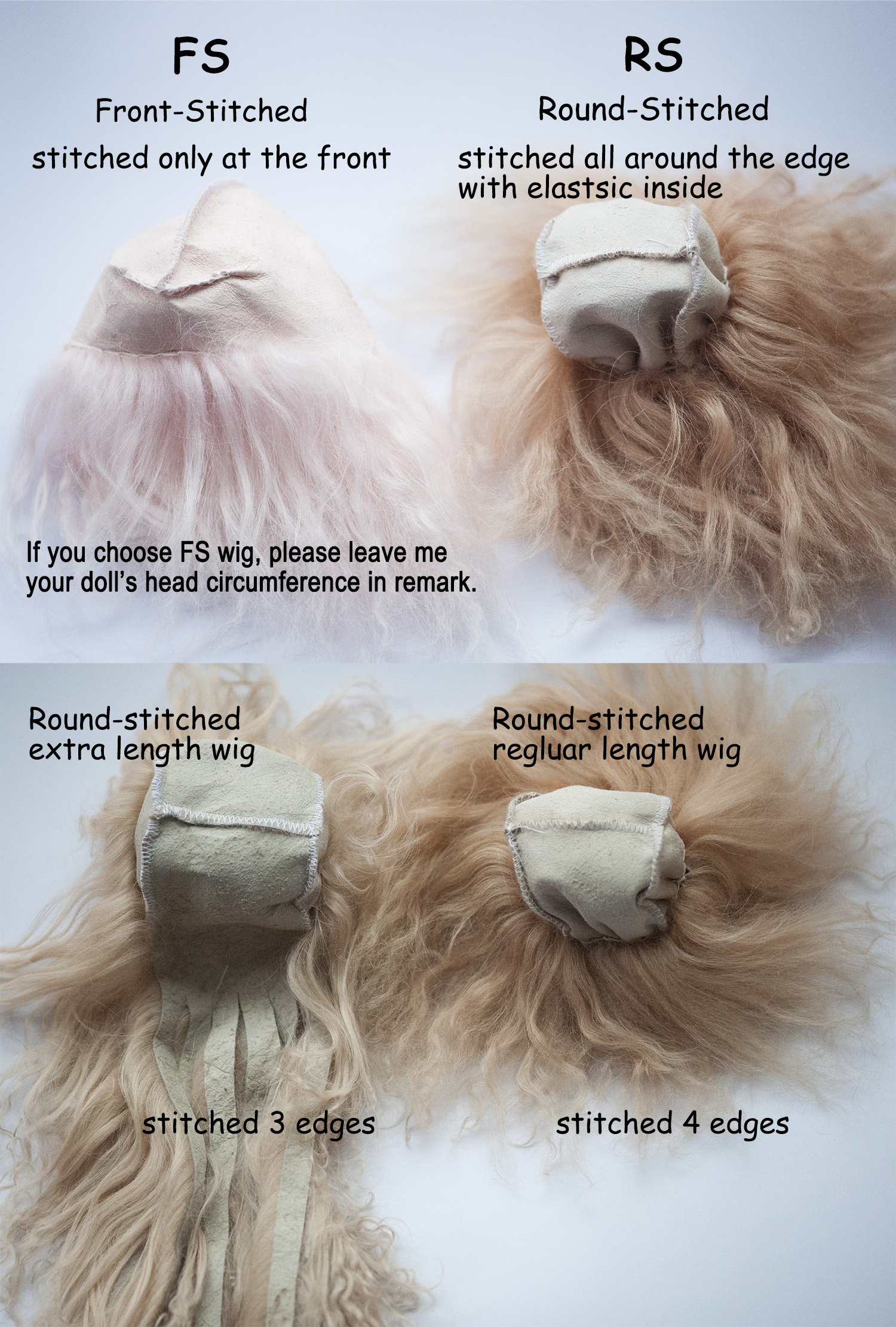 Perruque Mohair Blond Vénitien – 25,5 Cm – Pour Poupée Ancienne Ou Moderne – Georgette Bravot