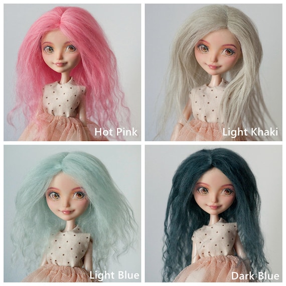 モヘアドールウィッグ：タイニードール、モンスターハイ、エバー