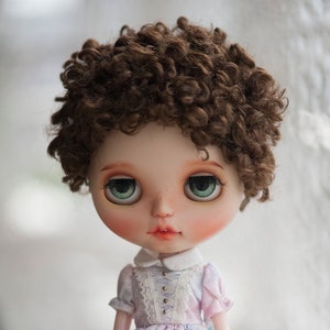 Cute Curly Short Doll Wig for Dollfie BJD SD MSD FairyLand FeePle60 Minifee Pullip Blythe Doll All Sizes Fake Fur 6 Colors Available image 9