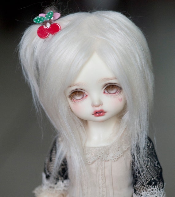 ロングスパイクファー生地ドールウィッグ：BJD、プーリップ、ブライス