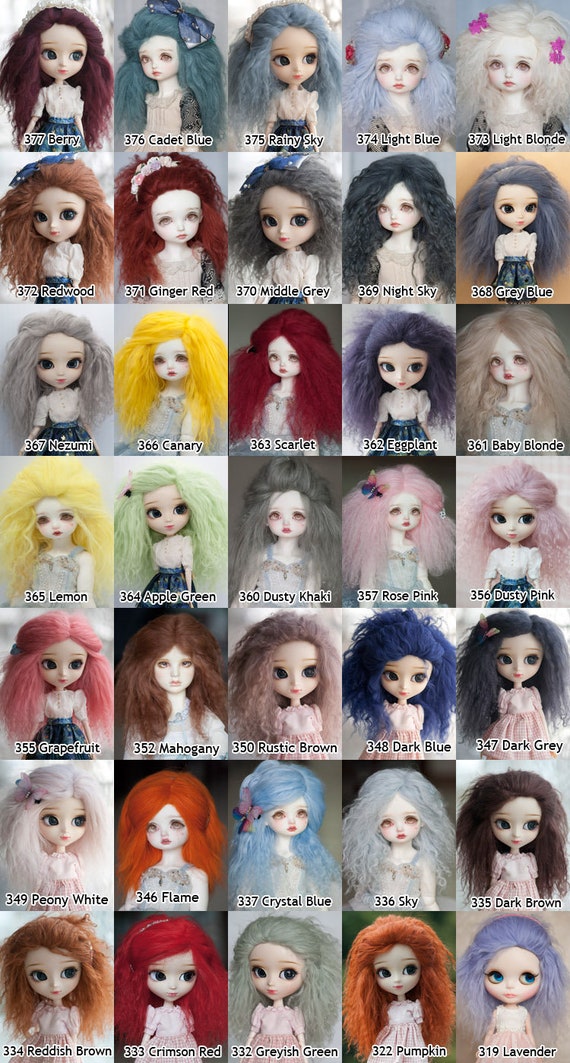 bjd mohair wig