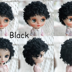 Cute Curly Short Doll Wig for Dollfie BJD SD MSD FairyLand FeePle60 Minifee Pullip Blythe Doll All Sizes Fake Fur 6 Colors Available image 4
