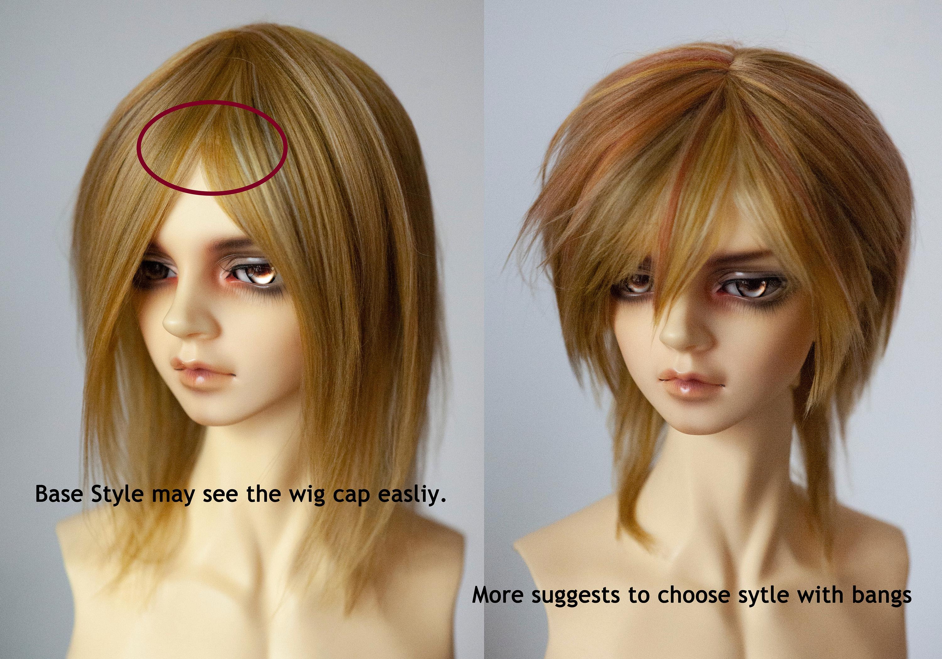 モヘア糸 BJD ドール用ウィッグ 頭囲14cm～24cm ドール用 - Etsy 日本