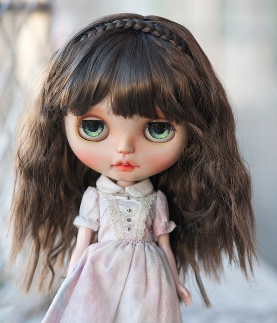 Brown top doll wig