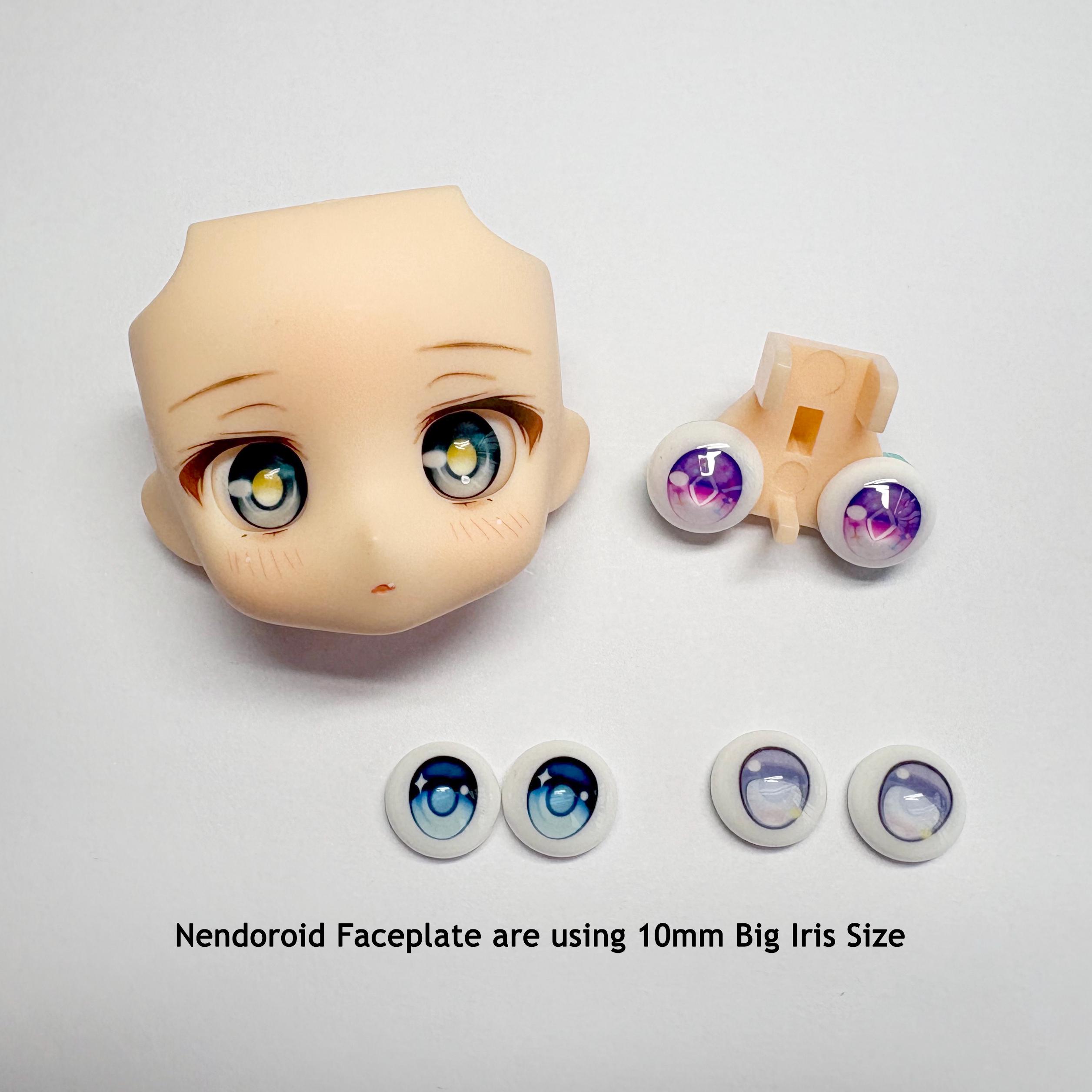 カスタム樹脂製ドールアイ：キラキラ輝くアニメBJDアイ - 8mm～26mm