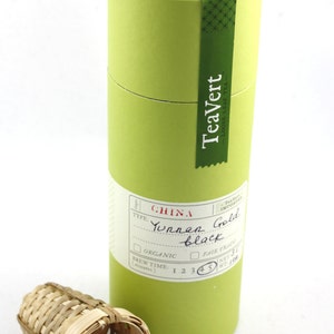 Golden Tian Hong Yunnan  Loose Leaf Black Tea, with Bamboo Infuser, 35 Servings Canister.